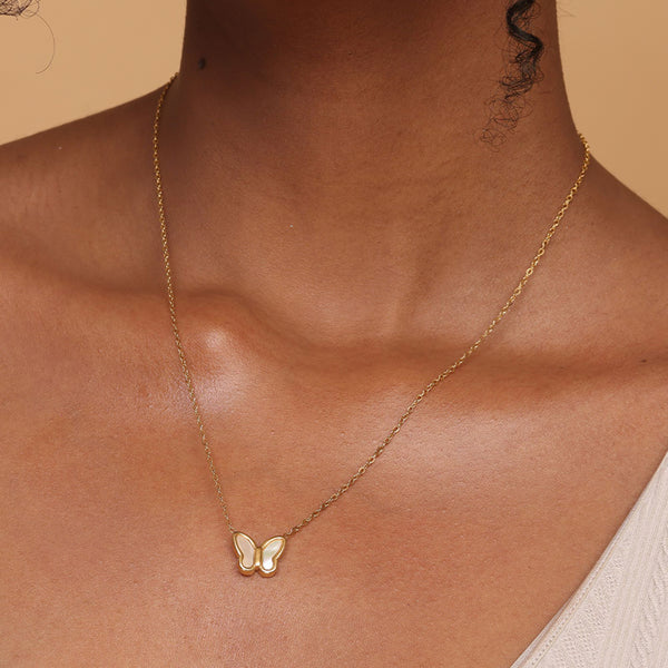 Little Butterfly Necklace  | 18k Gold Plated