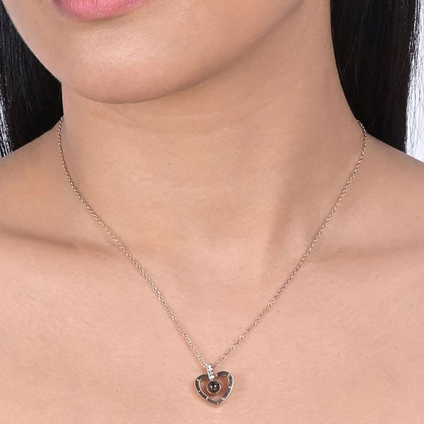 Shop Love Heart Pendant | 18k Rose Gold Plated Palmonas-1