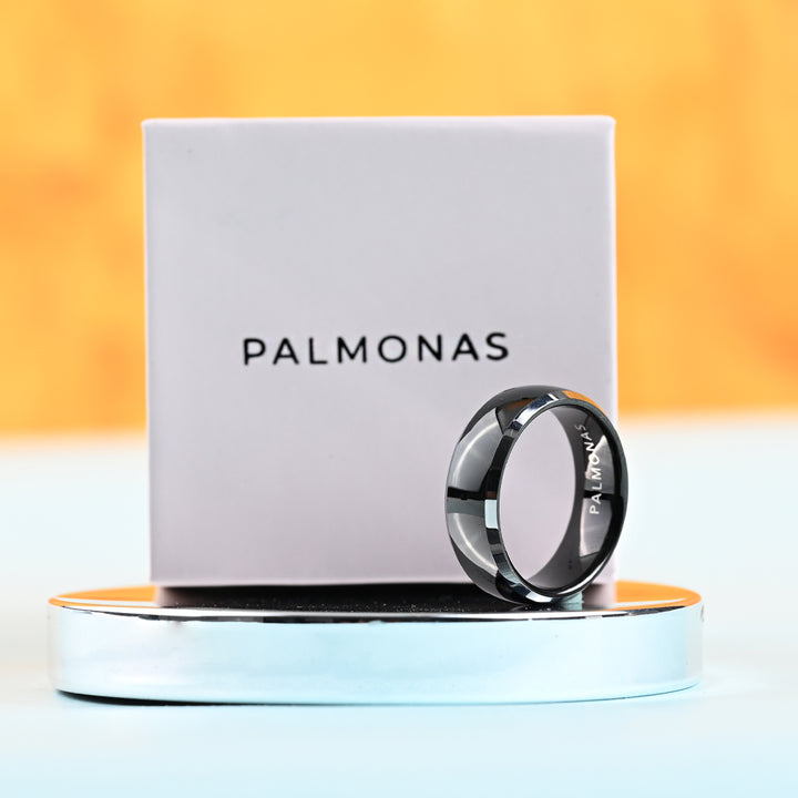 Shop Glimmer Band Men's Ring Big- Tungsten Palmonas-8