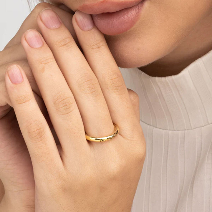 Shop Smile Reine Ring- 18k Gold Plated Palmonas-7