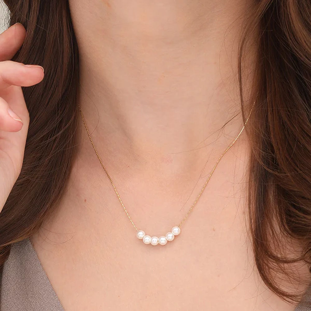 Perfect Addition to Any Outfit Collar Tiny Pearl Chain - CherishBox –  CherishBox_pearljewellery