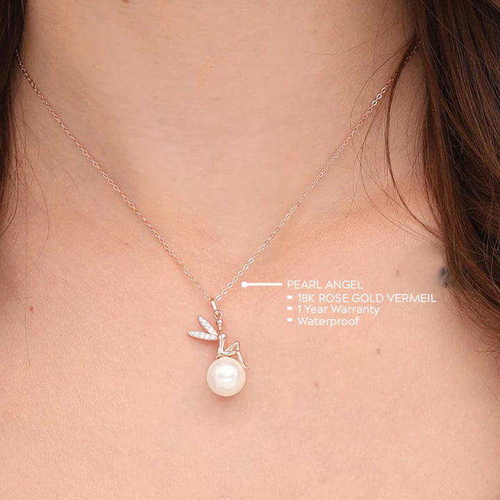 Shop Pearl Angel Necklace Palmonas-4