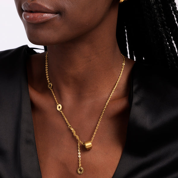 Hollow Clavicle Chain  Necklace | 18k Gold Plated