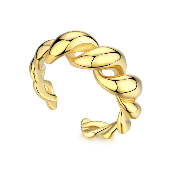 Shop Croissant Love Ring- 18k Gold Plated Palmonas-6