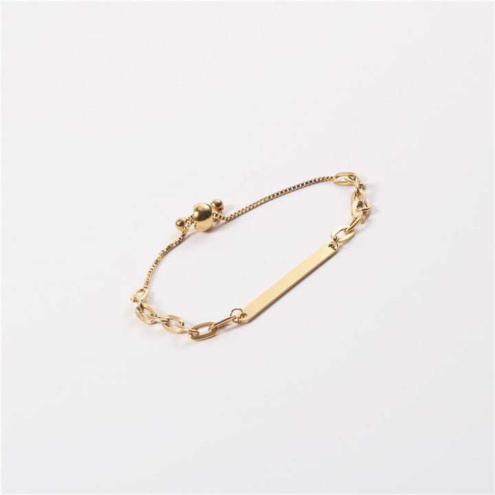 Thin Bar Gold Bracelet for Women - 18k Gold Plated - palmonas 