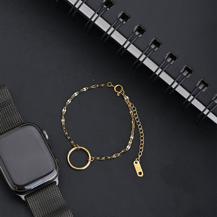 Shop Circle Ring Bracelet- 18k Gold Plated Palmonas-1