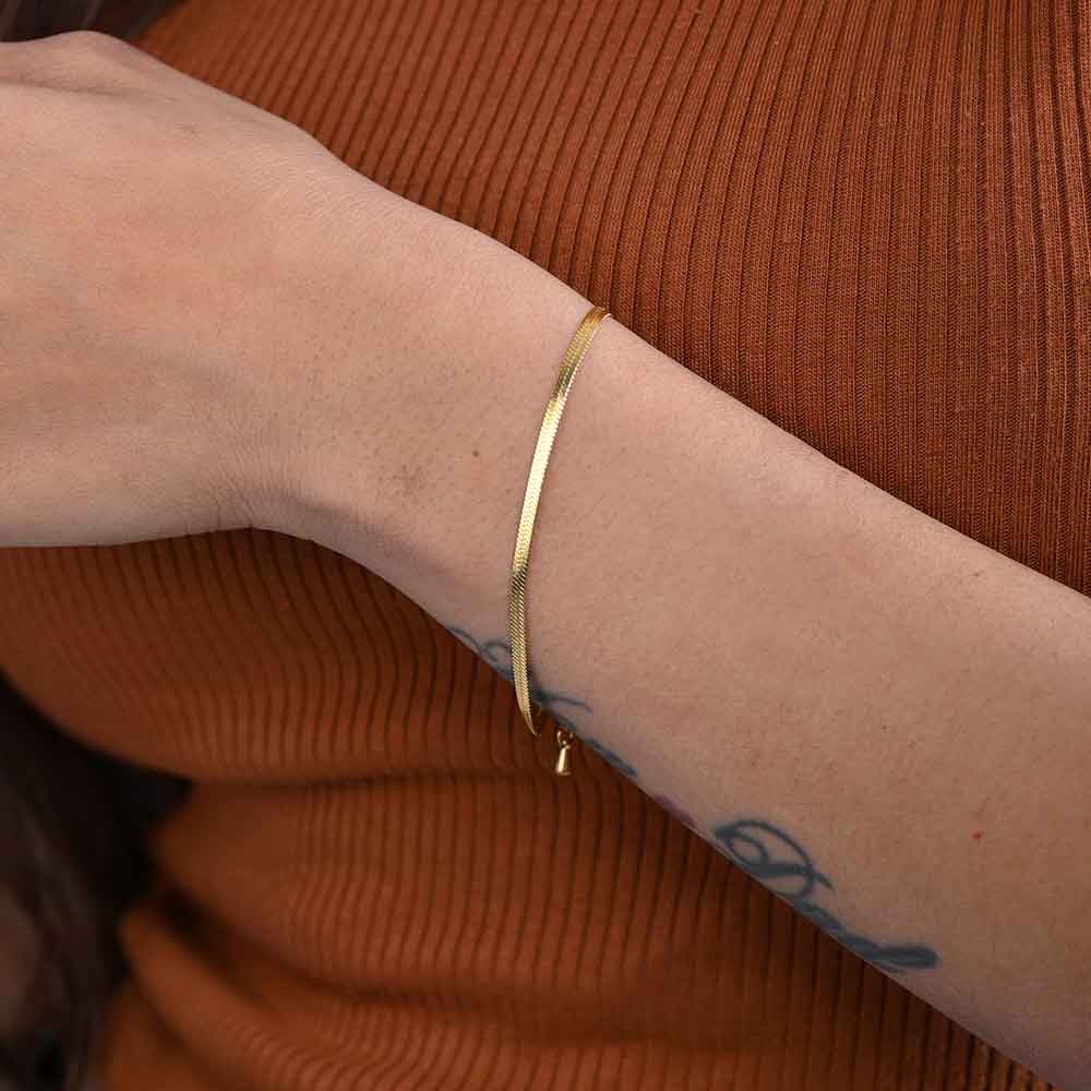 Shop Snake Charm Bracelet- 18k Gold Plated Palmonas-1