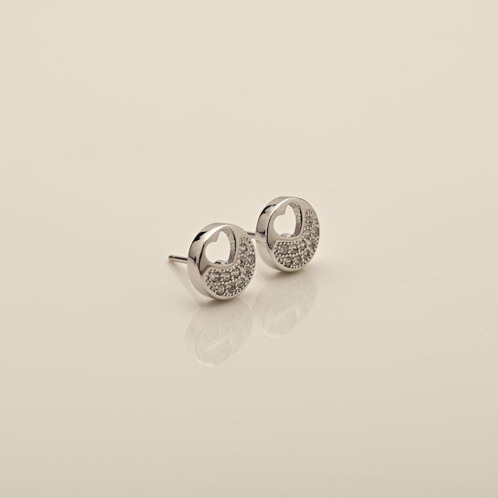 Shop Pandora's Heart Stud Earrings- 925 Silver Palmonas-4