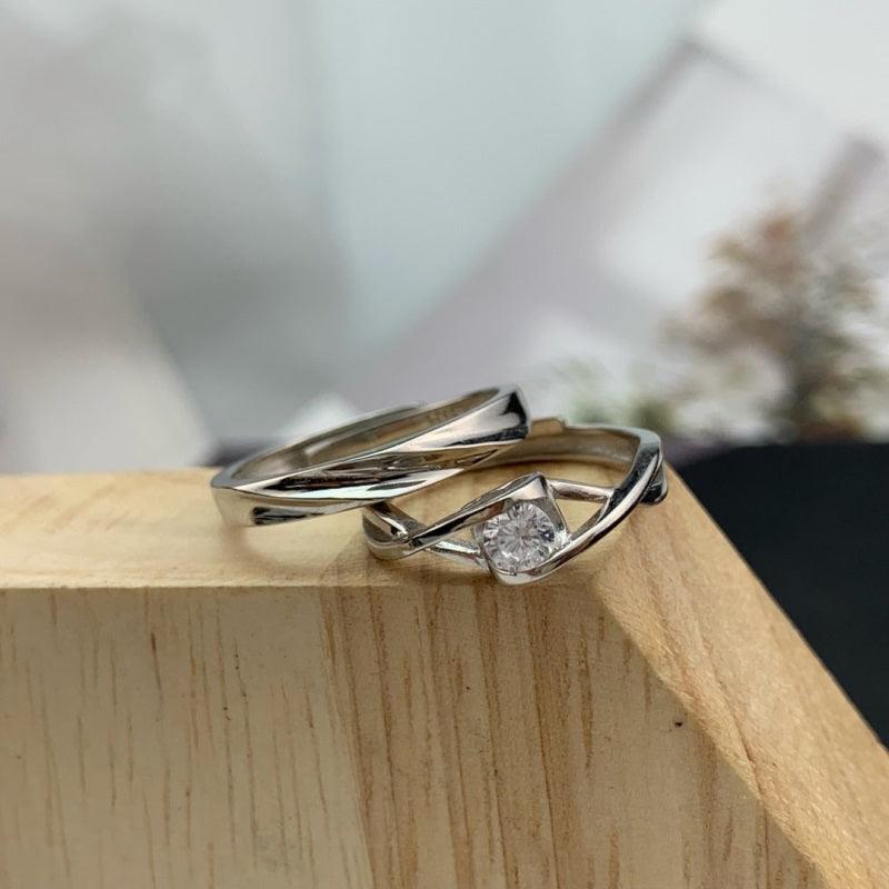Sterling Silver Men's Accented Infinity Ring | Sterling silver mens, Infinity  ring, Handmade gold wedding ring