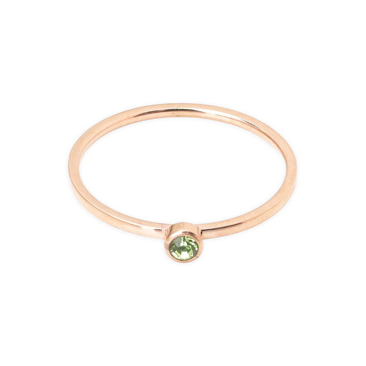 Shop Cute Birthstone Ring | 18k Rose Gold Plated Palmonas-5