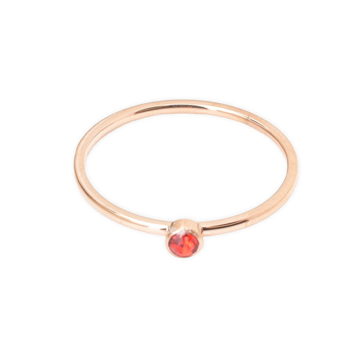Shop Cute Birthstone Ring | 18k Rose Gold Plated Palmonas-12