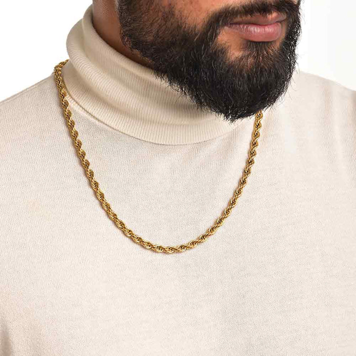Shop Rope Chain | 18k Gold Plated | 4 MM Palmonas-2