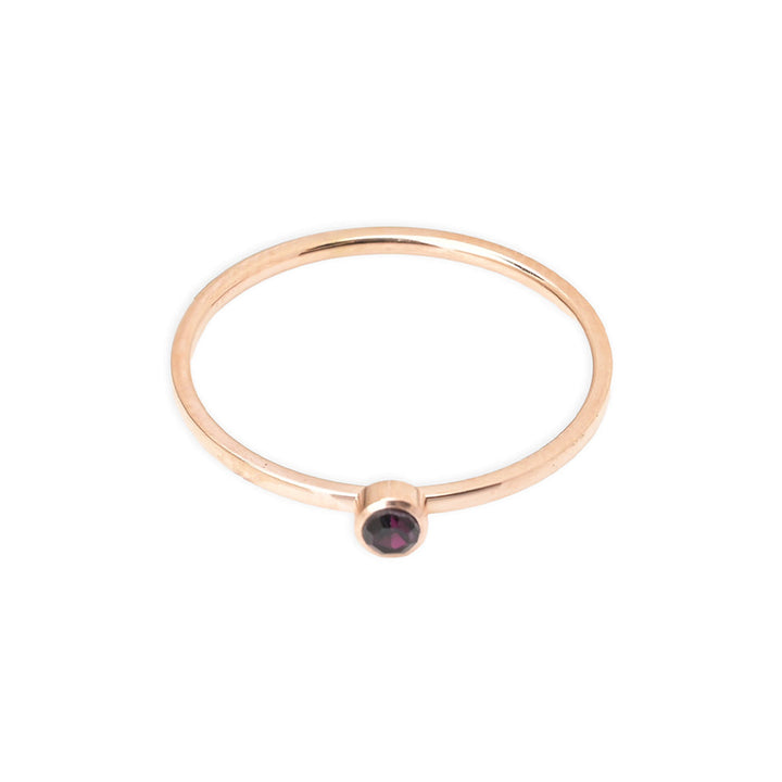 Shop Cute Birthstone Ring | 18k Rose Gold Plated Palmonas-7