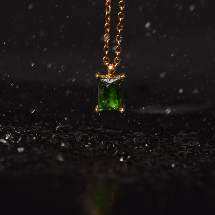 Shop Emerald Aventurine Necklace- 18k Gold Plated Palmonas-5