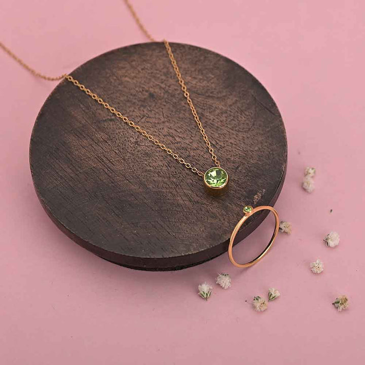 Shop Birthstone Set |18K Rose Gold Plated Palmonas-8