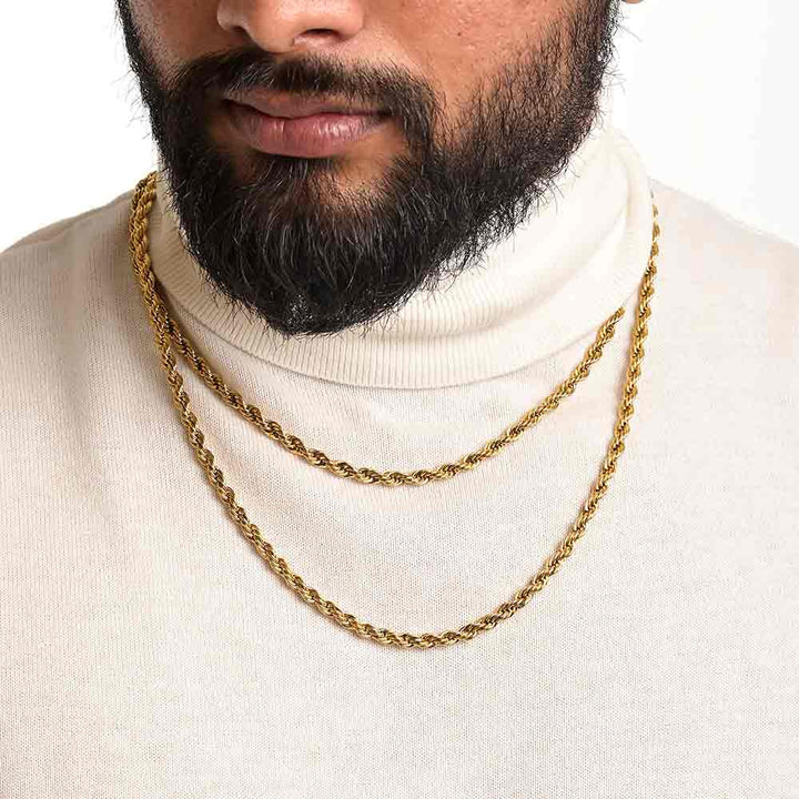 Shop Rope Chain | 18k Gold Plated | 4 MM Palmonas-3