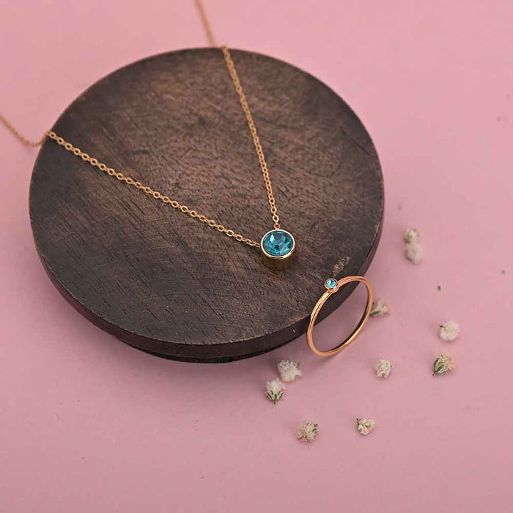 Shop Birthstone Set |18K Rose Gold Plated Palmonas-12