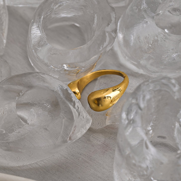 Shop Double Ball Ring- 18k Gold Plated Palmonas-2