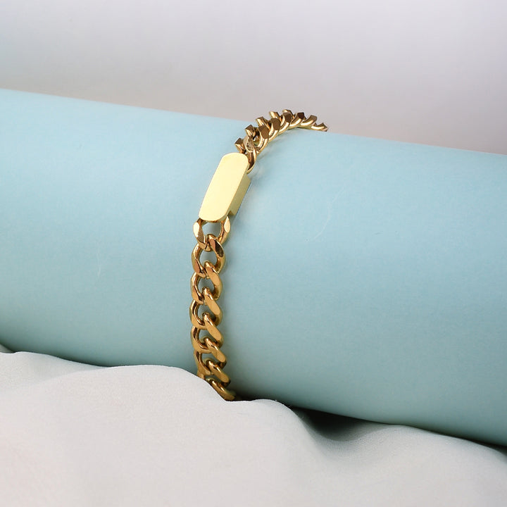 Small Bar Gold Bracelet for Women- 18k Gold Bracelet - palmonas