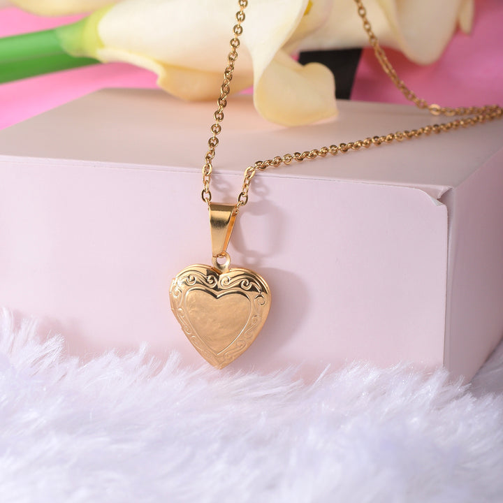 Shop Heart Locket Necklace Palmonas-6