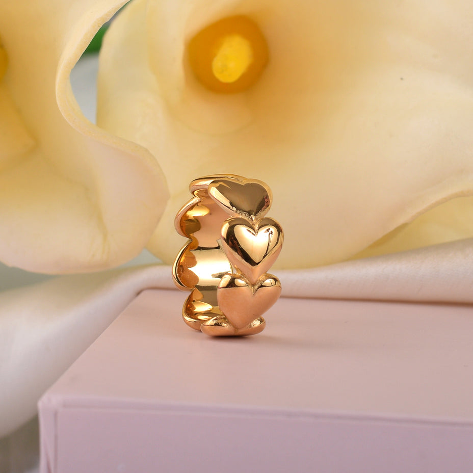 Passion Heart Ring- 18k Gold Plated