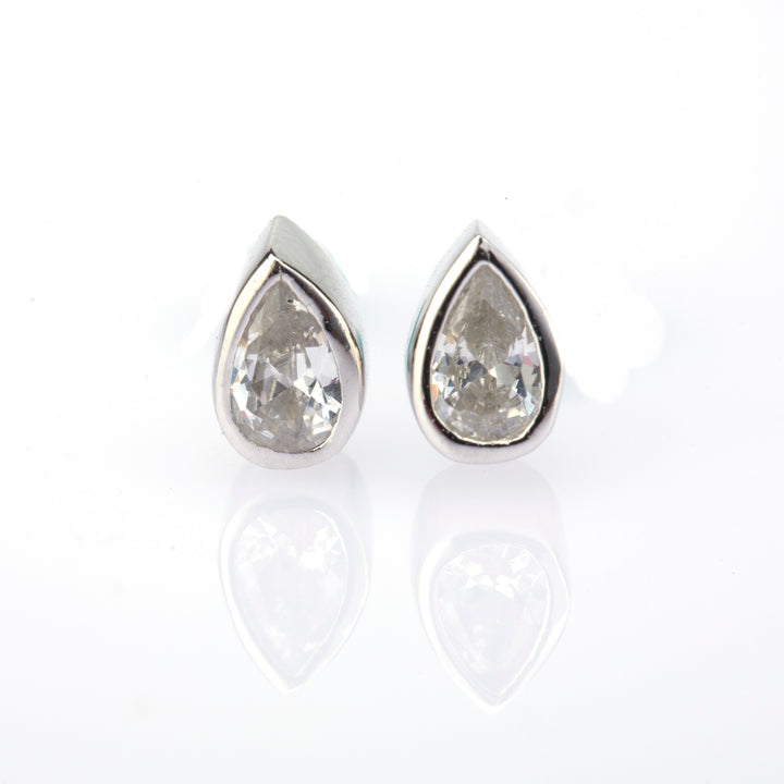 Shop Teardrop Desire Stud Earrings- 925 Silver Palmonas-5