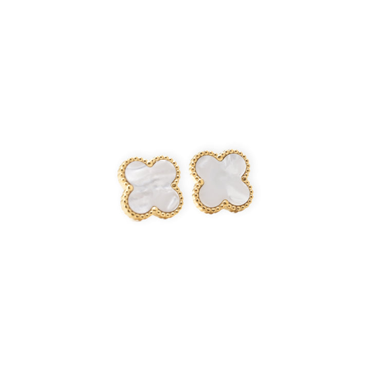 Shop Clover Leaf stud Earrings | 18k Gold Plated Palmonas-7