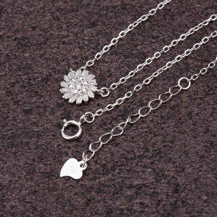 Blooming Cubic Necklace- 925 Silver - palmonas