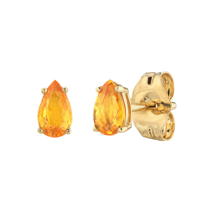 Shop Stone Drop Stud Earrings- 18k Gold Plated Palmonas-11