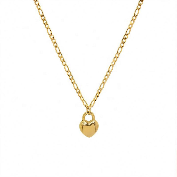 Shop Romantic Heart Necklace- 18k Gold Plated Palmonas-5