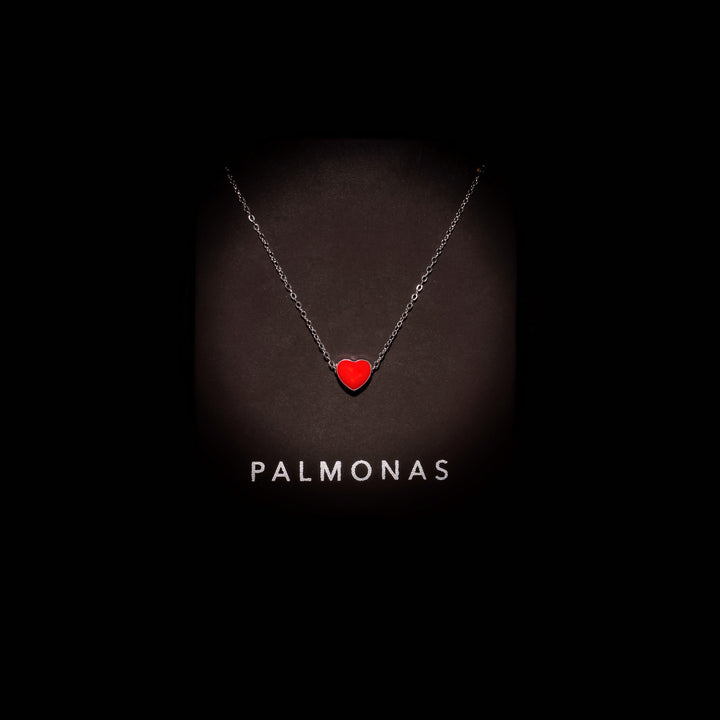 Shop Red Heart Necklace- 925 Silver Palmonas-6