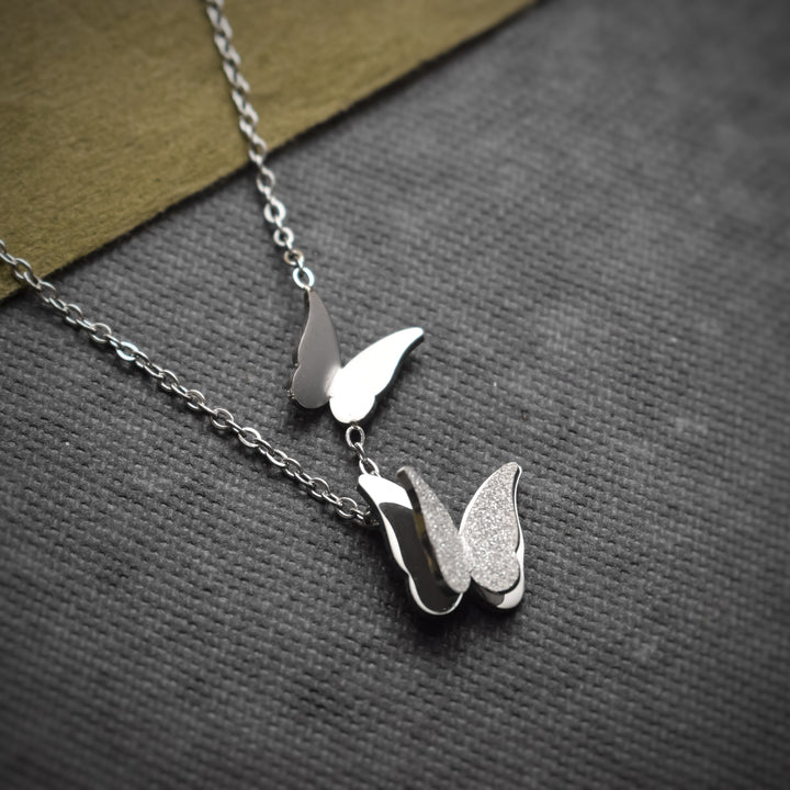 Shop Ella Butterflies Necklace- 925 Silver Palmonas-7