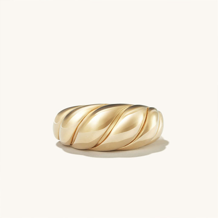 Shop Rope Twisted Bold Ring | 18k Gold Plated Palmonas-5