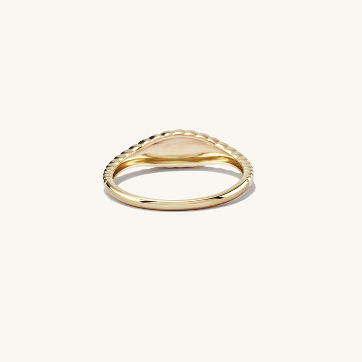 Shop Vintage Ribbed Dome Ring | 18k Gold Plated Palmonas-6