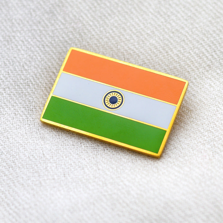 Shop Indian Flag Lapel Pin- 18k Gold Plated Palmonas-2