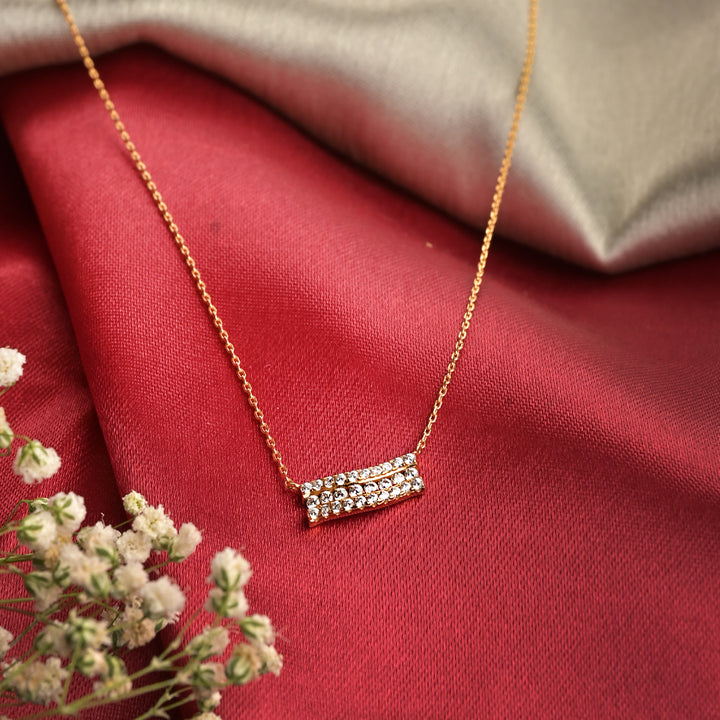 Shop Diamond Wavy Necklace | 18k Gold Vermeil Palmonas-5