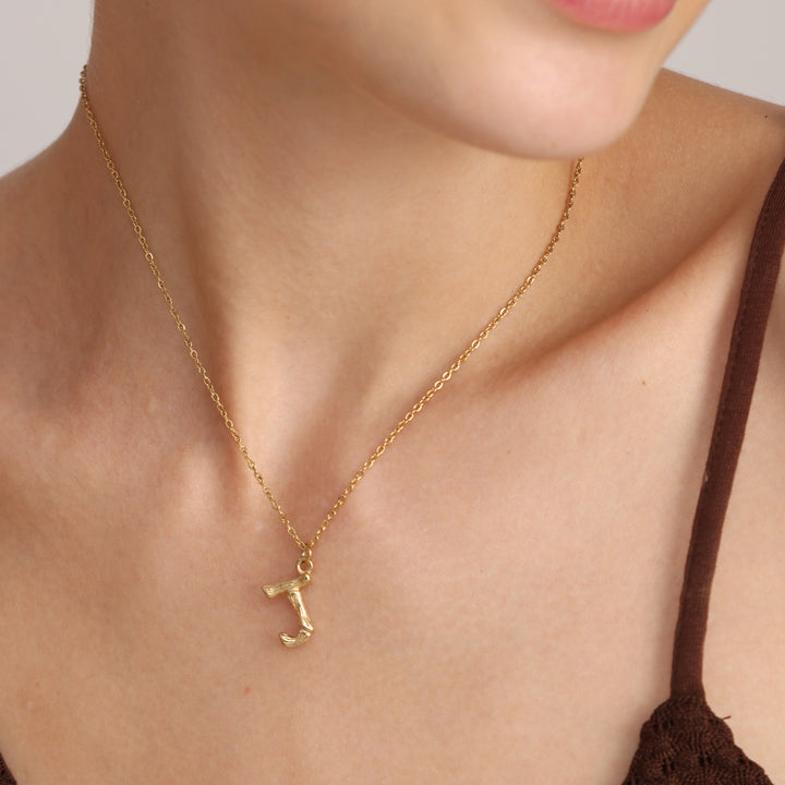 Shop Bamboo Style Initial Charms- 18k Gold Plated Palmonas-15
